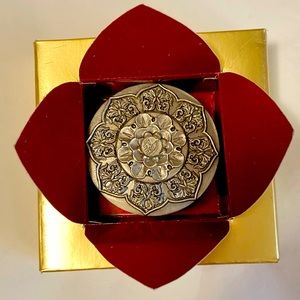 Pewter trinket jewelry box Malaysian